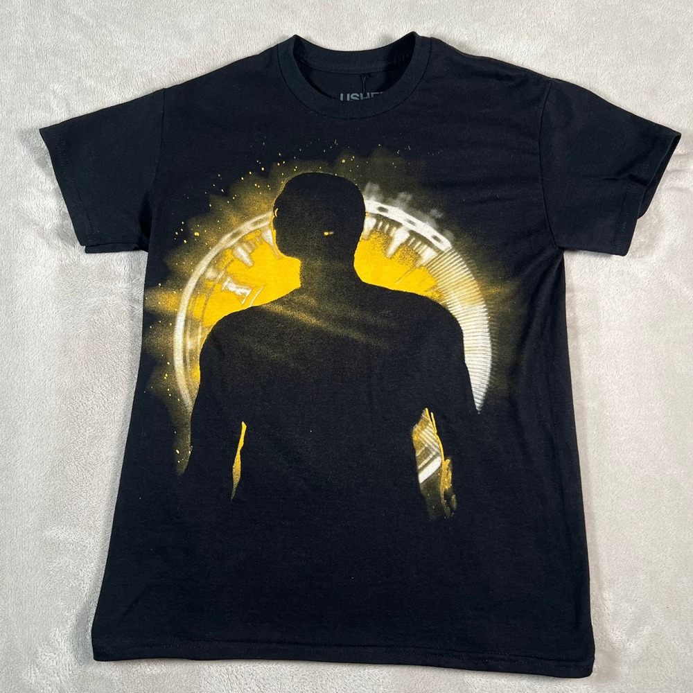 Usher Past Present Future T-Shirt Mens Small Black New Look 25th Anniversary Tee